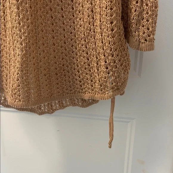 SHEIN Tan Ribbed Long Sleeve Bodycon Dress - Picture 6 of 10